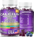 Vápnik Magnézium Zinok Supplement Gumies Cukor Bez pre ženy a mužov Vápnik Gumies Supplement Bone & Immune Support Made in USA 60 Counts Blueberry Archivour