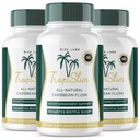 (Úradný vestník 3 balenie) Tropislim, Tropislim All Natural Caribbean Flush, chudnutie Supplement, Tropislim Sliming Kapsule pre ženy, zdravý životný štýl + Leaner Physique, Tropical Recenzia (180 Kapsule)