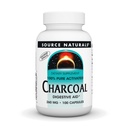 Zdroj Naturals Charcoal - 100% Pure Activated, Digestive Aid - 100 kapsúl