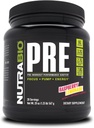 NutraBio PRE Cvičenie Powder - Stará formula- Trvalá energia, Mental Focus, Vytrvalosť - Beta Altanine, Kofeín, Elektrolyty - 20 Slúži - Malinová citróna