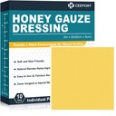 Manuka Honey Gauze Wound Dressing 2" x 2,10 balenia Manuka Honey Wound Care Pads, Medové rany lekárskej triedy pre starostlivosť o rany, med patch pre rýchlejšie lieči z popálenín, abrasions, cuts a scalds