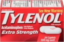 Tylenol Extra sila Acetaminofén 500 mg Caplets 24 každý