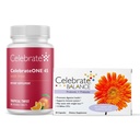 CelebrateONE 45 Žuvateľný multivitamín so železom a vyvážením Probiotické Bundle 