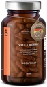 Vitex Berry - Premium Chasteberry 4:1 extrakt (Vitex Agnus Castus) - Menopauza a podpora PMS - Hormone Balance for Women - 180 Kapsule - 6 mesiacov Supply - Made in Germany