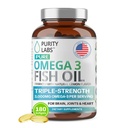 Čistota Labs Omega 3 Rybí olej 3000mg 