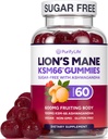Supplement Lions Free Mane Gummies with KSM-66 Ashwagandha - Nootropic Supplement for Cognition, Mozog hmla, Mental Clarity, Focus & Stress Support - Natural Berry Flavor, Vegan, Made in USA
