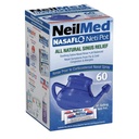 NeilMed NasaFlo Neti Pot s 60 predmiešanými paketami