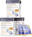 SinuAir 2,5 Gram Saline Pakets - Chlorid sodný s draslíkom a vápnikom, Soľný roztok Prášok Náplne balenia pre zavlažovanie nosa stroj, 90 paketov