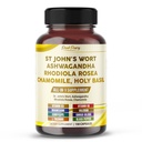 St. John's Wort Ashwagandha Rhodiola Rosea harmanček - Made in USA