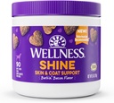 Wellness Barkin' Slanina Ochutené mäkké Chew Skin & Coat Doplnky pre psy, 90 Počet