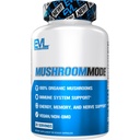 Elution Vegan Organic Mushroom Supplement Kapsule - Organic Lions Mane Mushroom Kapsule s Cordyceps a Reishi Blend - Nootropics Brain Suplement for Focus and Energy - 30 Servis