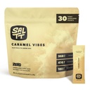 SALTT Electrolytes prášok Ochutený nápoj Mix - Karamel Vibes - 30 Hydratačné balíčky - horčík, draslík, sodík, stopové minerály - Zero Cukor a lepok zadarmo - Cestovanie Essentials