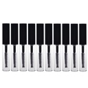 Akoak 10 balenia 4ml Priehľadný opakovane použiteľný prázdny fľašu Tube Kontajnerová make-up liekovky Kozmetický nástroj pre rast rias olej/Mascara s kefkou na domov a cestovanie