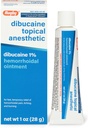 Rugby Dibukaine Topická anestézia 1% hemoroidná masť - krém na úľavu od bolesti pre svrbenie a pálenie, liečba hemoroidmi, krém proti svrbeniu 1 Oz (1 balenie)