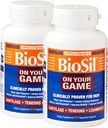Biosil On Your Game - 60 Veggie Capsules, Pack of 2 - s patentovaným ch-OSA komplex - zvýšenie Kolagén výroby pre kĺbovú úľavu od bolesti, Flexibilita a rozsah pohybu - GMO zadarmo - 60-Deň dodávky
