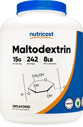 Nutricost Maltodextrín prášok 8LBS - bezlepok, bez GMO