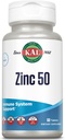 KAL Zinok 50 mg Hydroxy Acid Complex, Zdravý metabolizmus a Immune Suplement with Zinc Orotate, Zinok Citrate, Enhanced Absorbation w/ActiSorb, Vegan, Gluten Free, Non-GMO, 60 Serv, 60 tabliet
