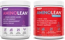 RSP NUTRITION Vegan AminoLean pre cvičenie energie (Acai 25 Servings) s AminoLean zotavenie post tréning Boost (Tropical Island Punch 30 Servings)