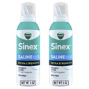 VICKS Sinex Saline Extra sila nosový sprej, 3X Concentrated* Drug Free Ultra Fine Mist, Instantly Clears Muscus, Ultra Concentrated to Clear Congestion Fast, Safe For Daily Use, 5 OZ x 2