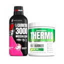 PROSUPPS L-karnitín 3000 Stimulant zadarmo tekuté Shoty (31 Servivné, Dragon Fruit) a Thermo Tuk pálenie termogénny prášok (25 Servings, Spicy "Rita)
