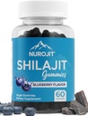 Shilajit Gummies, Blueberry Flavor, Himalayan Extract, Lab Tested, Non-GMO, Gluten Free, Vegan Friendly, Mess-free Alternatíva Resin, Jednoduché pridanie do dennej rutiny, 60 Vegan Gummies