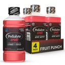 Pedialyte Sport Electrolyte nápoj, rýchla hydratácia s 5 Key Electrolytes pre podporu svalovej hmoty pred, počas, a po cvičení, ovocný obed, 1 Liter, balenie 4