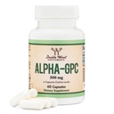 Alpha GPC Cholín Brain Supplement for Acetylcholín (60 Počet, 600mg Servings) Advanced Memory Formula, Focus and Brain Support, Focus Supplement (Výroba v USA) by Double Wood