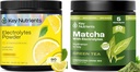 KĽÚČOVÉ NUTRIENTY Deal Bundle - Lemonade Electrolytes Powder (90 porcií) + Matcha Powder s elektrolytmi pre hydratáciu a energiu (20 porcií)