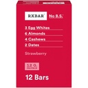 RXBAR Proteínové tyčinky, 12g Proteín, Gluten Free Snacks, Strawberry, 22oz Box (12 Bars)