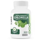 eXplicit Doplnky Extra sila Chlorella Superfood Kapsule Broken Cell Wall High Potency Vegan Super Food, 1000mg Daily - 60 Kapsule