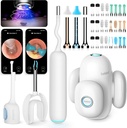 BEBIRD Domov 30S Ear Care System - Ear Canal Cleaner s flexibilným rozsahom FHD kamery, UVC LED svetlo, vizuálne Ear-Drops Dropper, Wax odstránenie pinzety nástroj na čistenie ucha, 3 Set čistiace súpravy pre dospelých / deti
