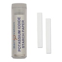 Káliumjodid Starch oxidačný testovací papier [Vial of 100 strips] na detekciu chlóru, jódu a peroxidu - NIE na testovanie tela