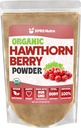 XPRS Nutra Organic Hawthorn Berry Powder - Premium USDA Organic Hawthorne Berry Powder for Cardiovaskulárna podpora - Vegan Friendly Hearth Health Supplement (16 Ounce)