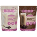 Blender Bombs The Bomb Co. Bomb Plant Protein, Čokoláda a Vanilla Protein Powder with 21g Protein, Amino Acids, Zero Sugar, Pea Protein, Cocoa, Chia Seeds, Vanilla & Monk Fruit, 40 Srvgs