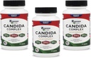 Zenesis Labs Candida Complex Cleanse Detox Kyselina kaprylová Supplement, Oregano Extract, Probiotiká, Enzymes - hromadne 180 Kapsule, 90 Day Supply (60 Kapsule/Bottle)