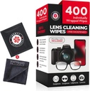 400 Okuliare Čistiace utierky + Microfiber Oblečenie pre okuliare a šošovky Čistička 