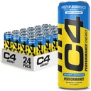 C4 Energetický nápoj 12oz (balenie 24) - mrazené bomby - bez cukru pred tréningom výkon nápoj bez umelých farieb alebo farbív