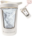 Electric Protein Shaker Bottle 15 oz USB Dobíjateľný Prenosný mixér pre proteín Shakes, Smoothies & Pre Cvičenie, Tritan-Safe, BPA-Free, Gym Príslušenstvo, proti úniku (biela)