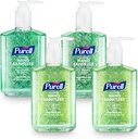 PURELL Advanced Hand Sanitizer Upokojujúci gél, čerstvá vôňa, 8 fl oz Pump fľaša (Pack of 4), 9674-06-ECDECO