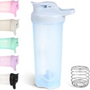 D.Y.A 24oz Shaker fľaša, Leak dôkaz Športové poháre pre proteín Shakes, Shaker fľaša pre pred tréningom a cestovanie do Go,BPA zadarmo a ľahko čistý proteín Shaker fľaša,modrá