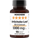 MONOHERB Artičoky Leaf Extract 1000 mg - 90 Vegetariánske kapsuly