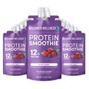 Designer Wellness Protein Smoothie, Real Fruit, 12g Protein, Low Carb, Zero Pridané cukor, Gluten-Free, Non-GMO, Žiadne umelé farby alebo príchute, Mixed Berry, 12 Počet