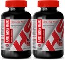 Kyselina listová Organické - Anti šedivé vlasy Natural Formula - Pomoc podporovať zdravie pokožky (2 fľaše)