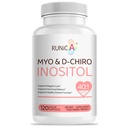 Myo-Inozitol & D-Chiro Inozitol Supplement for Women - Ideal 40:1 Ratio -Support Hormone Balance & Fertility & Ovarian Health - Vegan Powder Kapsule - 120 Kapsule 30-Day Supply