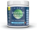 BIOHM Digestive Greens, Green Superfood Powder (7.4 Oz, 30 Servings) Immune & Gut Health Support with Antioxidants, Vitamíny, Probiotiká & Enzymes, Good Source of Fiber, Berry Flavor