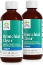 Terry Prirodzene Bronchial Clear Liquid - Podpora dýchania pre zdravie Bronchial a pľúc - Bronchial Podpora pre zdravie dýchacích ciest - Zdravá podpora pľúc pre dospelých a deti - 3,4 fl oz (Súbor 2)