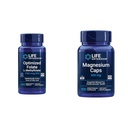 Life Extension Brain & Heart Health Folát a horčík doplnok Bundle, 100 tabliet a 100 kapsúl