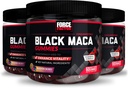 Force Factor Black Maca Gummies, 3-Pack, Black Maca Root pre zlepšenie mužskej vitality, zvýšenie energie a sily, s BioPerine pre superabsorpciu, Delicious Passion Berry Flavor, 180 Gummies