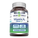 Amazing Formules Vitamín K2 Menaq7 MK7 Supplement 