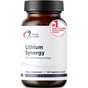 Dizajny pre zdravie Lítium Synergy - 5 mg Lítium Orotát s TMG + B12 Metylkobalamín - Biodostupný Mood + Metylation Suplement, Non-GMO + Vegetarián (120 kapsúl)